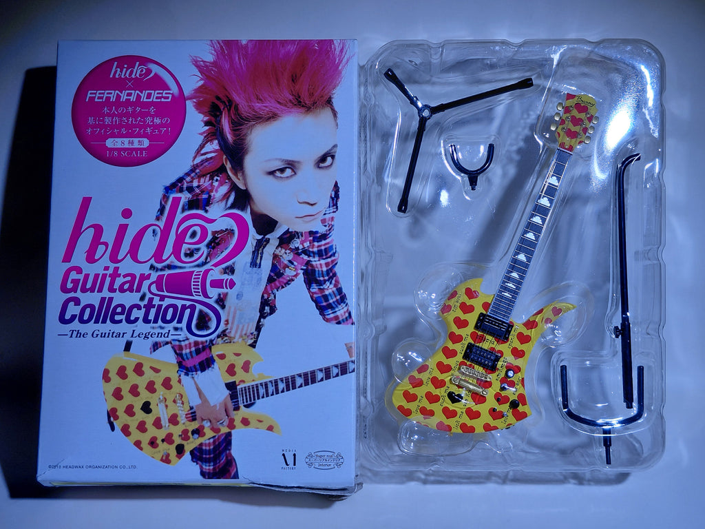 Burny MG-YH "Yellow Heart" ~hide Guitar Collection~ 1/8 Scale Official Guitar Figure ☆hide Guitar Collection ☆hide Figure FERNANDES
