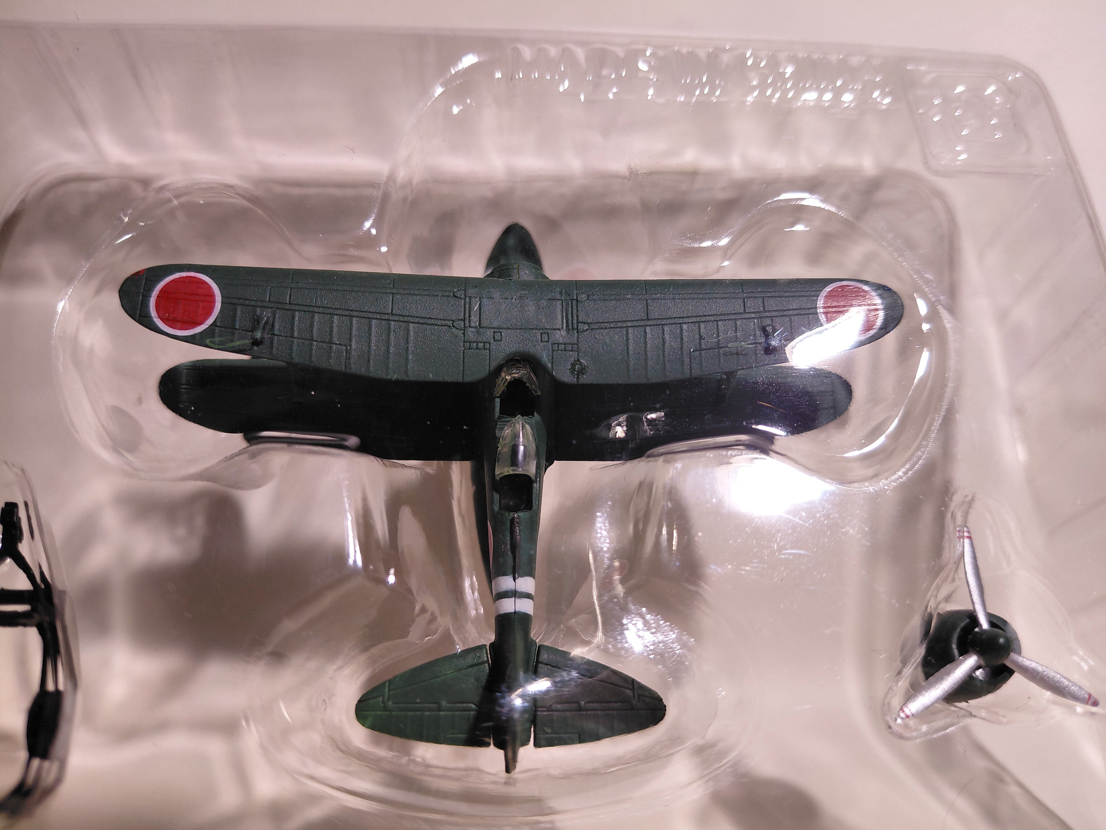 F-toys Workshop Vol.5 Seaplane Collection #01b. Zero Observation Aircraft Type 11 Early Model mounted on the special seaplane tender Kamikawa Maru