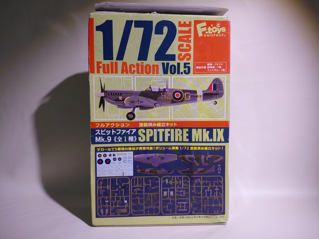 F-Toys Spitfire Mk.9 1/72 Full Action Pre-Painted Assembly Kit