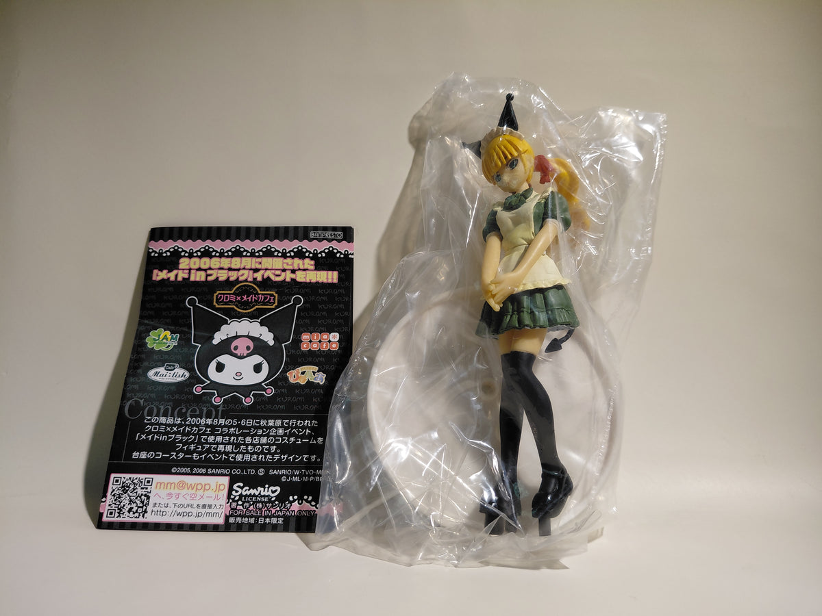 Sanrio Japanese anime Onegai My Melody figure Kuromi JAM Akihabara maid cafe collection Banpresto