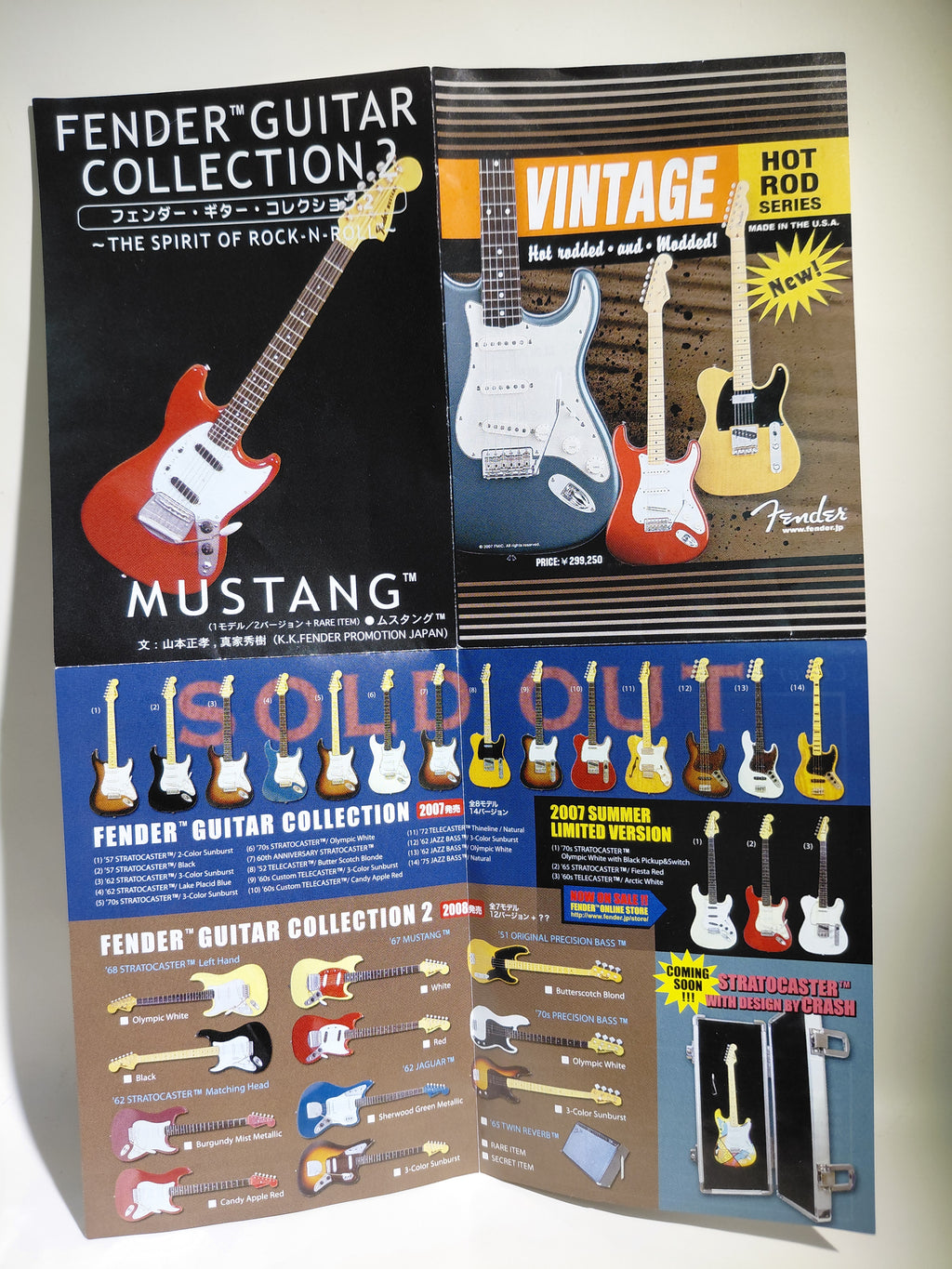 Fender 1/8 Guitar Collection 2 Mustang '67 MUSTANG Red 1/8 Scale Miniature Guitar (Shou Wada)