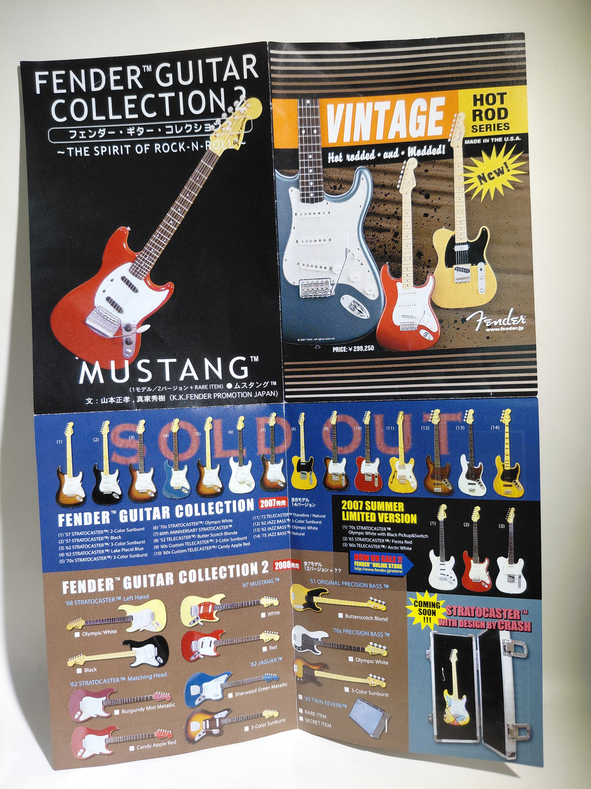 Fender 1/8 Guitar Collection 2 Mustang '67 MUSTANG Red 1/8 Scale Miniature Guitar (Shou Wada)