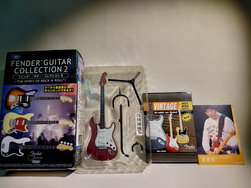 Fender 1/8 Guitar Collection 2 '62 Stratocaster Matching Head Candy Apple Red