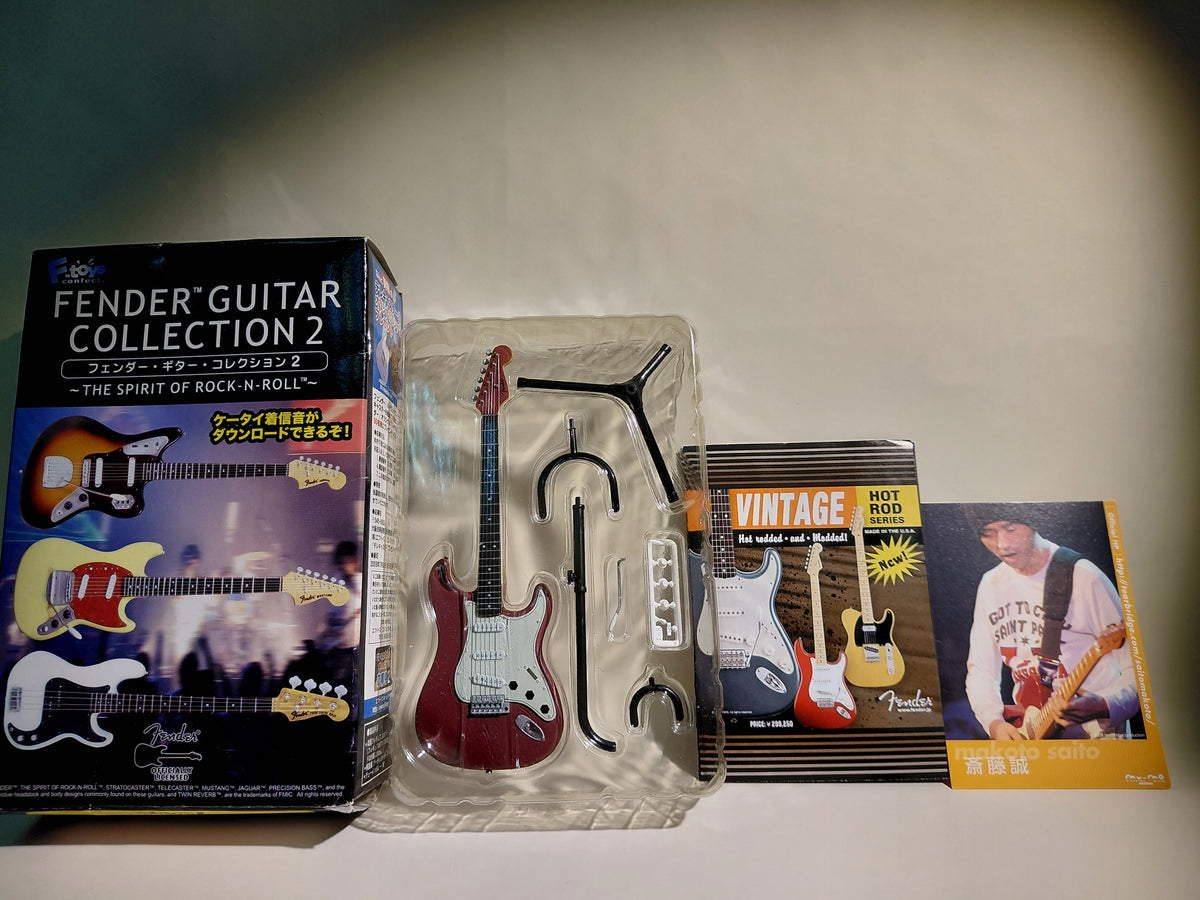 Fender 1/8 Guitar Collection 2 '62 Stratocaster Matching Head Candy Apple Red