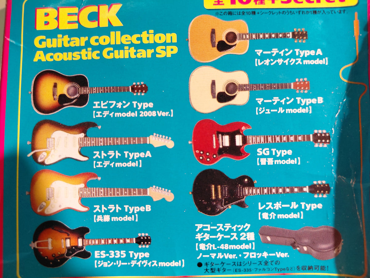 BECK 1/12 Acoustic Guitar Collection Stratocaster Type B (Hyodo Model) + Guitar Case Type B Special Version with Flocked Interior [Ryusuke Model] 5th- ⑩