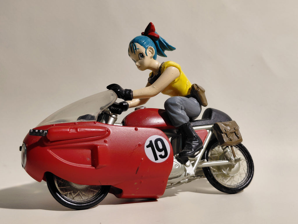 2003 BANDAI Dragon Ball Z Mecha Collection Figure Bulma with Bike