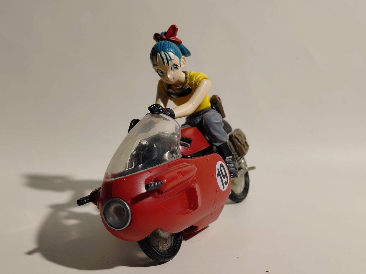 2003 BANDAI Dragon Ball Z Mecha Collection Figure Bulma with Bike