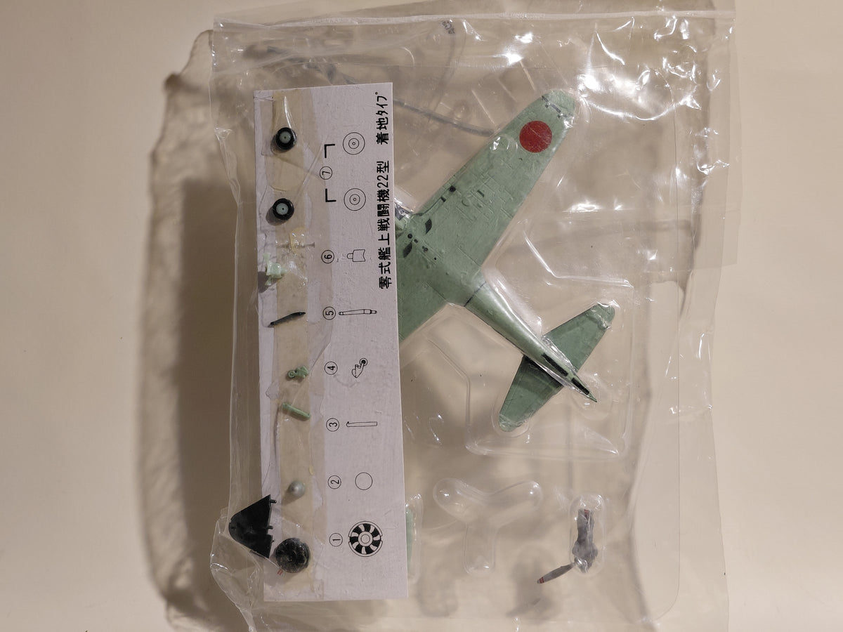 1/144 scale Wing Club Collection Part 1 [Secret 2] Zero Fighter Type 22 Special Color Landing Type