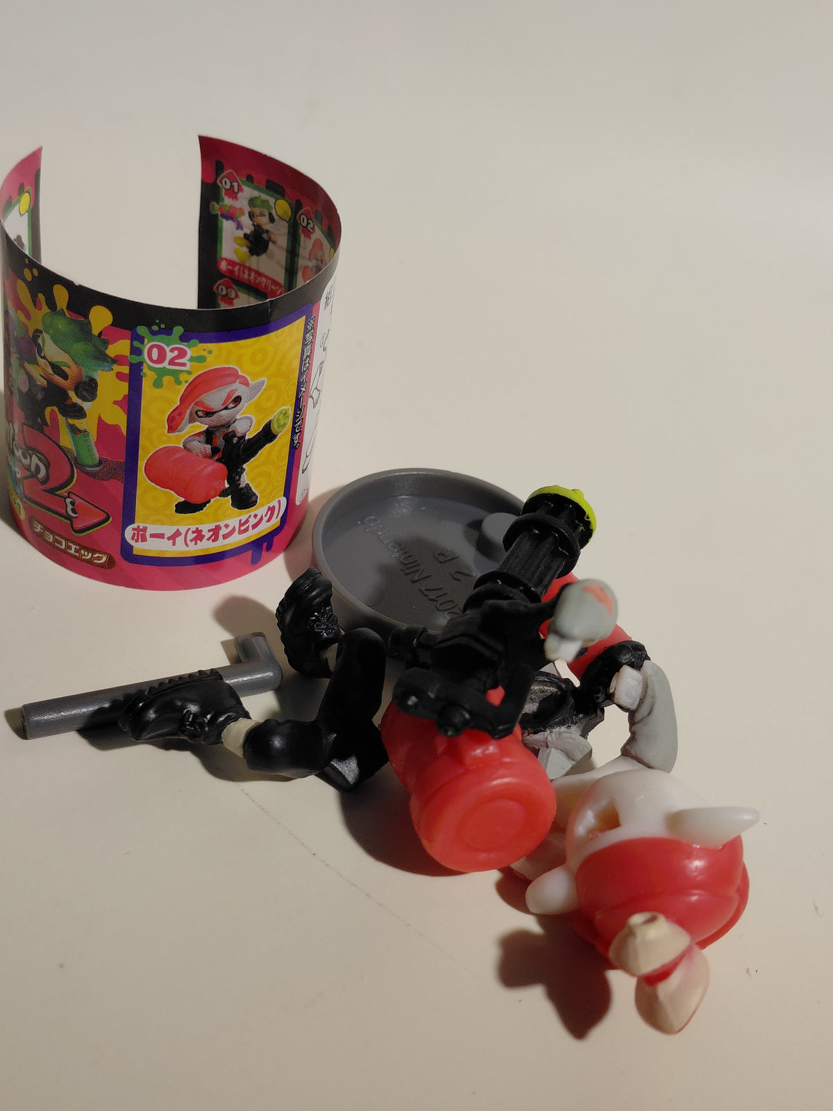 Furuta "Choco Egg Spraton 2" figure Squid Boy with Heavy Splatling