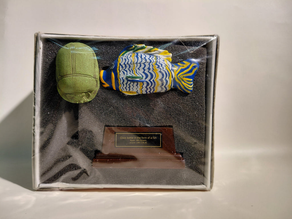 Kaiyodo British Museum Ancient Egyptian Glass Bottle in the form of a Fish