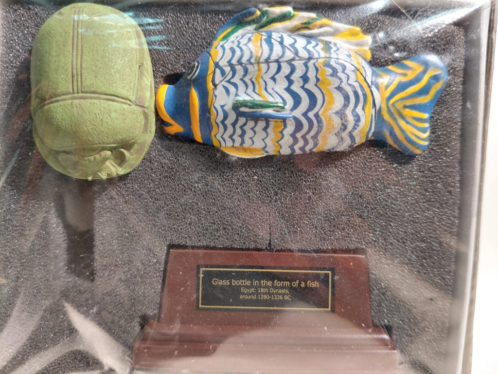 Kaiyodo British Museum Ancient Egyptian Glass Bottle in the form of a Fish