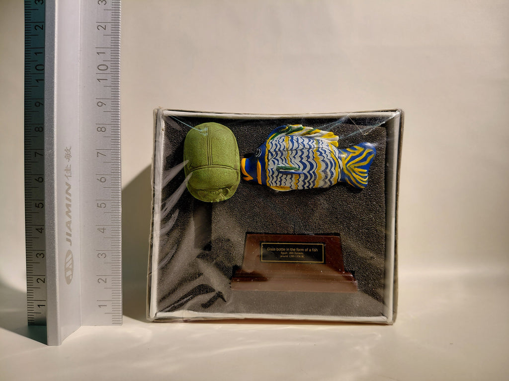 Kaiyodo British Museum Ancient Egyptian Glass Bottle in the form of a Fish