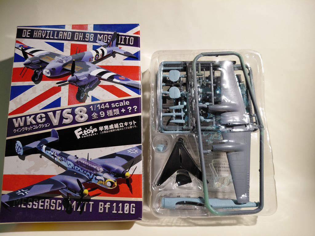 F-TOYS Wing Kit Collection VS8 #2b Bf 110 G-4, Luftwaffe, 7th Staffel, 4th Night Fighter Wing (NJG 4)