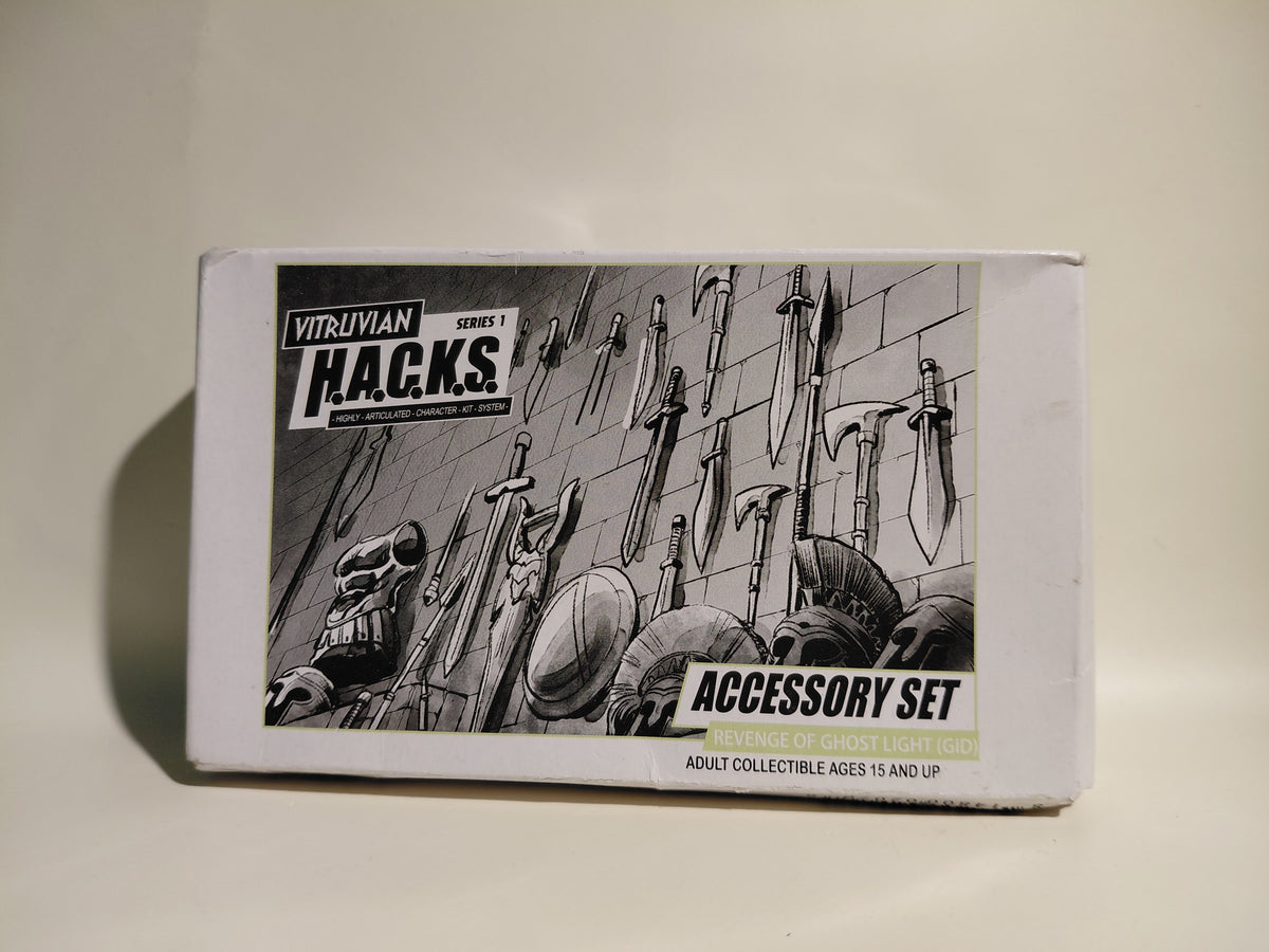 Vitruvian H.A.C.K.S. Revenge of Ghost Light Glow-in-the-Dark Action Figure Accessory Set