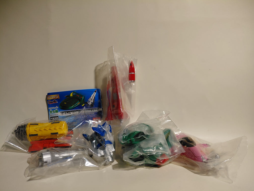 HG Gashapon Thunderbirds Mecha Selection Mini Figure Full Set of 5 Bandai Japan