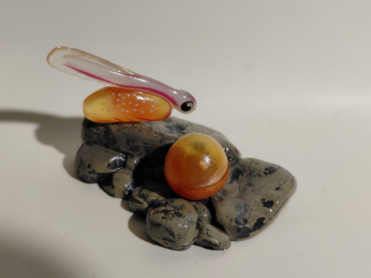 Kaiyodo Yujin Japanese Freshwater Chum Salmon, Alevin & Egg