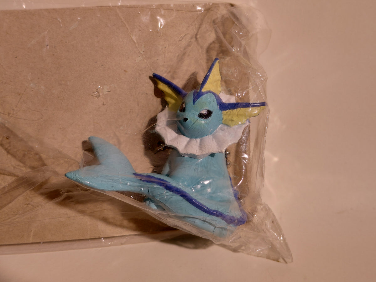 Vintage Vaporeon Pokemon Mascot Swing Keychain Furuta 1997 Unopened