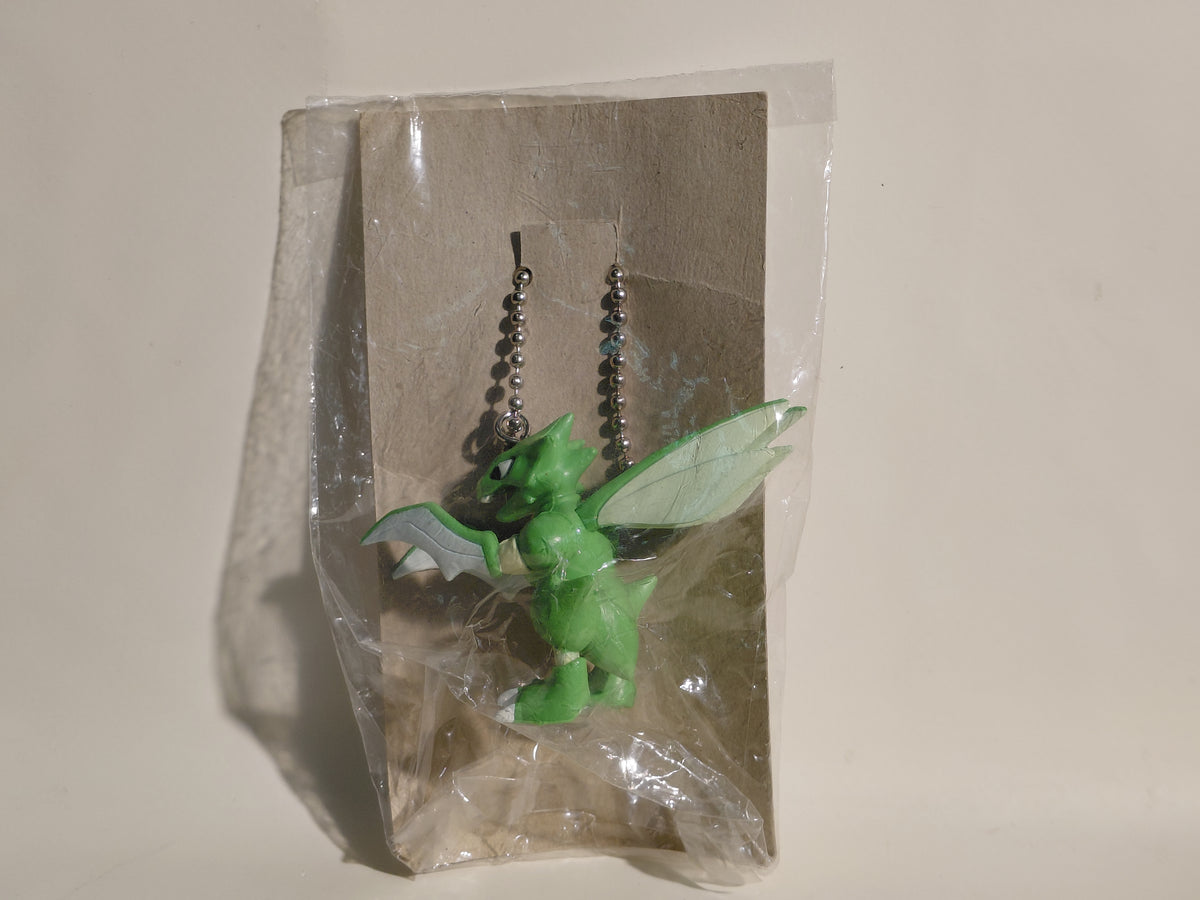 Scyther Pokemon Mascot Swing Keychain Furuta 1997 Unopened