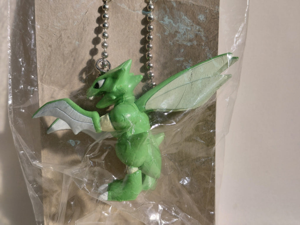 Scyther Pokemon Mascot Swing Keychain Furuta 1997 Unopened