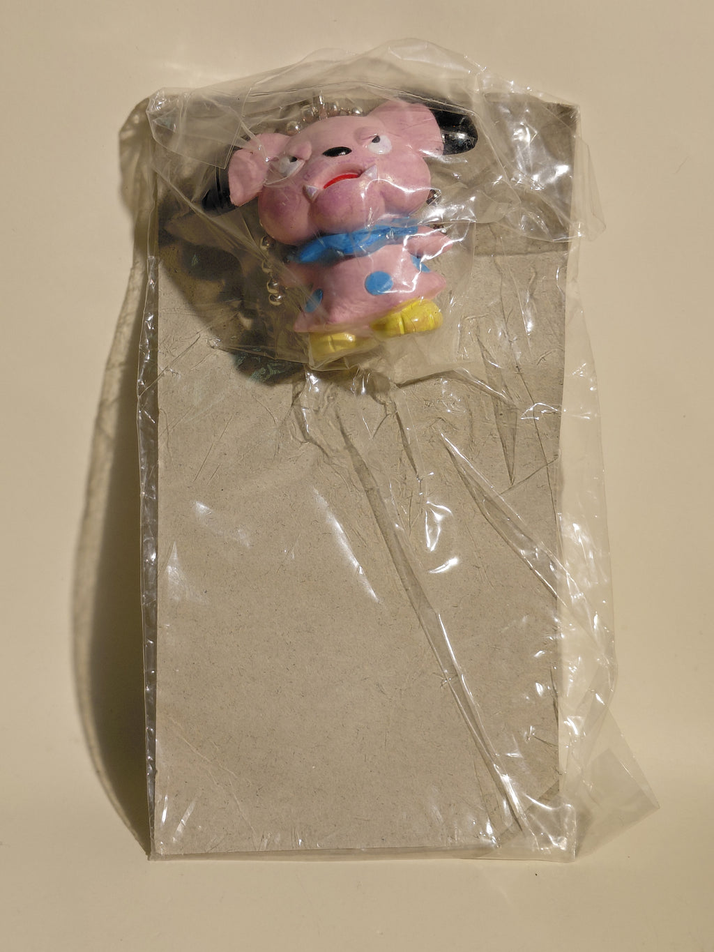 Snubbull Pokemon Mascot Swing Keychain Furuta 1997 Unopened