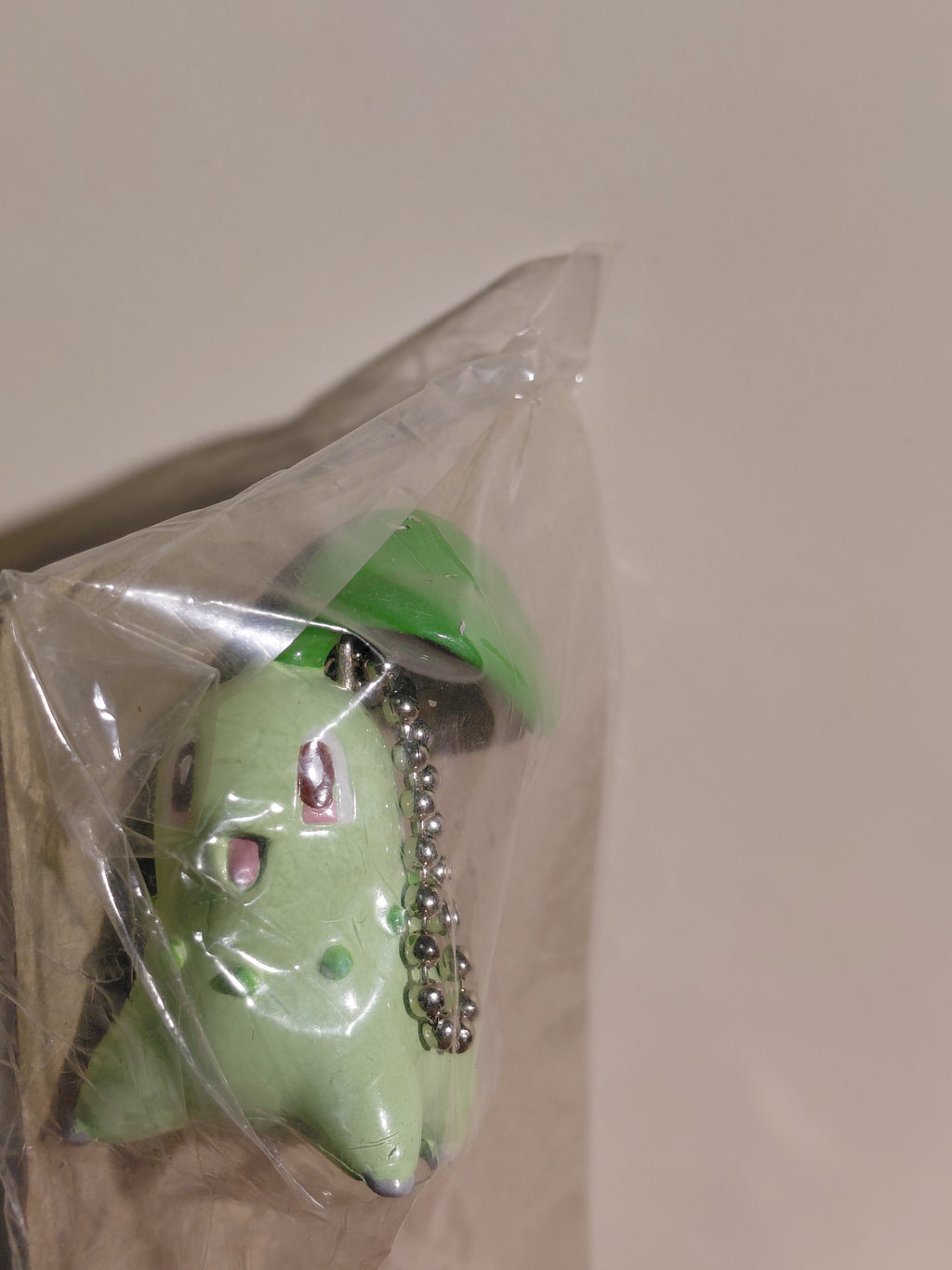 Chikorita Pokemon Mascot Swing Keychain Furuta 1997 Unopened