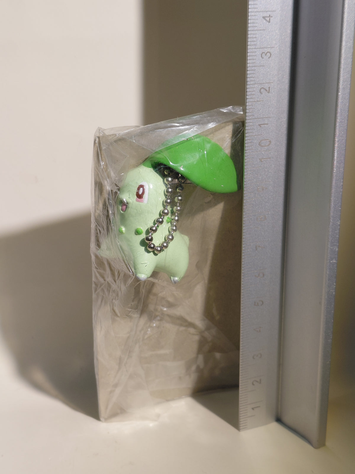 Chikorita Pokemon Mascot Swing Keychain Furuta 1997 Unopened
