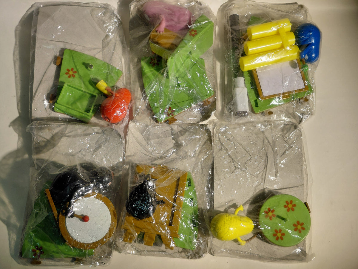 Barbapapa - Furuta Vintage Item 2000 - Desk accessory Set of 6 - Uopened