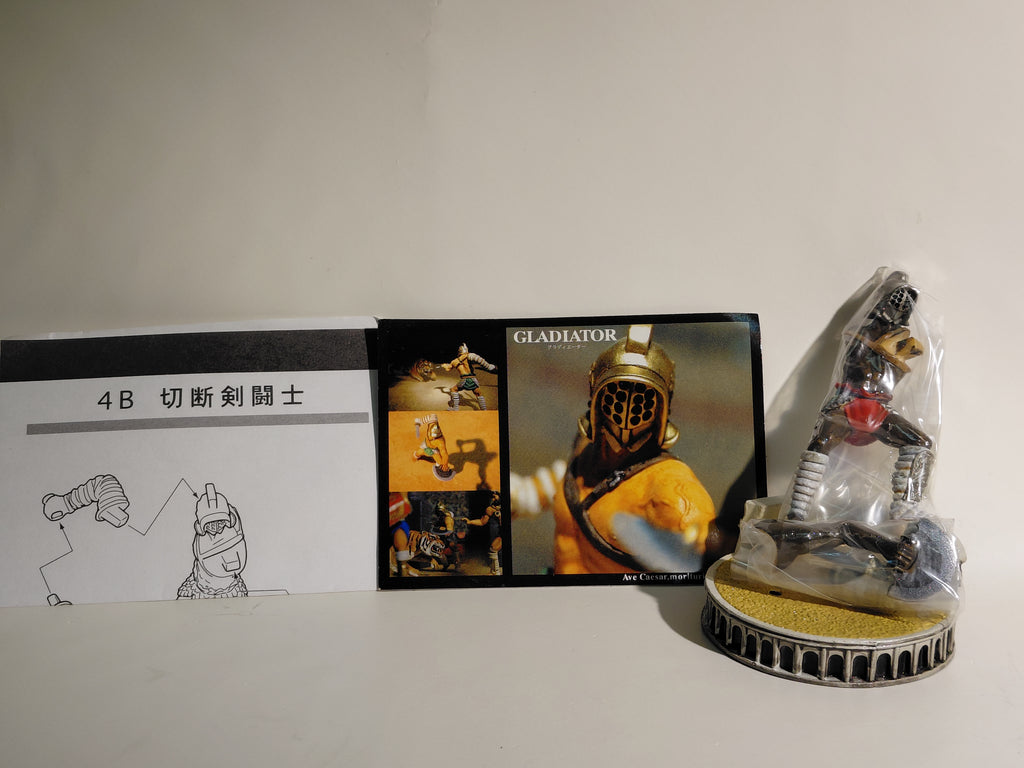 Roman Gladiator Mini Figure #4B - Scissor (Black) Gladiator Furuta Japan