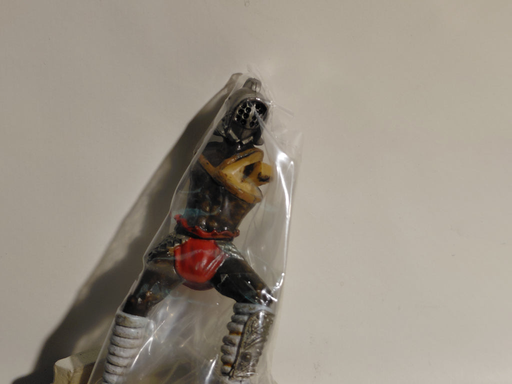 Roman Gladiator Mini Figure #4B - Scissor (Black) Gladiator Furuta Japan