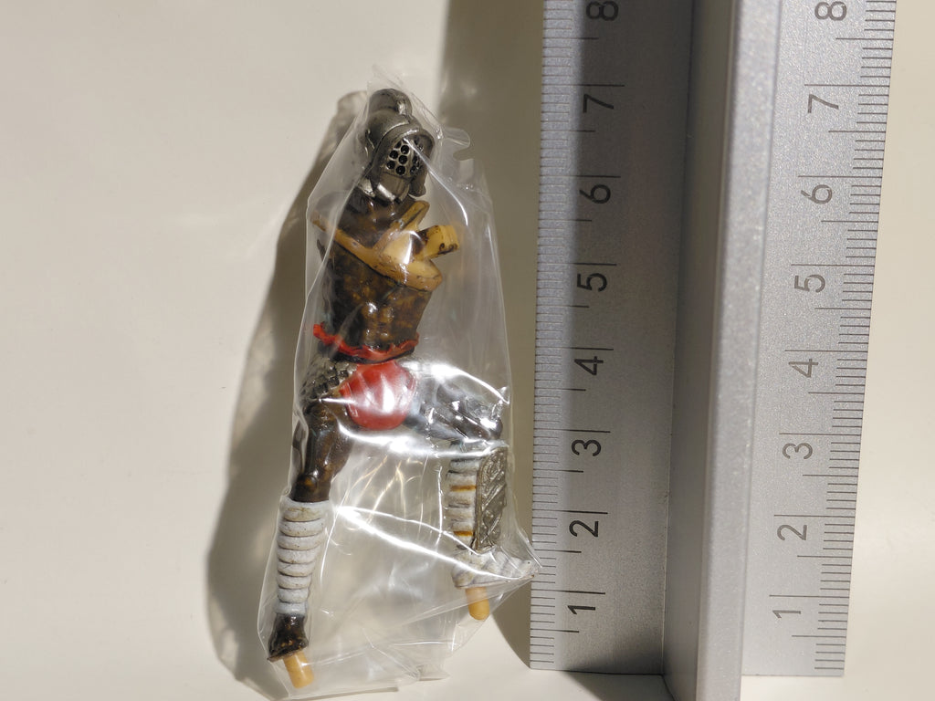 Roman Gladiator Mini Figure #4B - Scissor (Black) Gladiator Furuta Japan