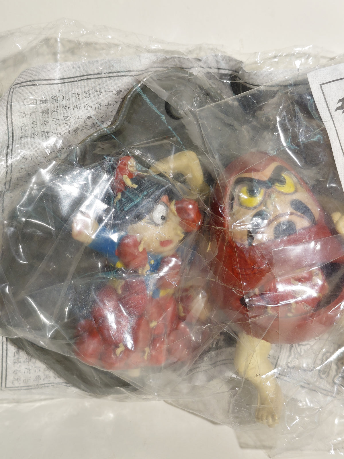 GeGeGe no Kitaro Yokai Encyclopedia Figure: Kitaro vs Daruma, 2002, Kabaya Uopened(New in bag)