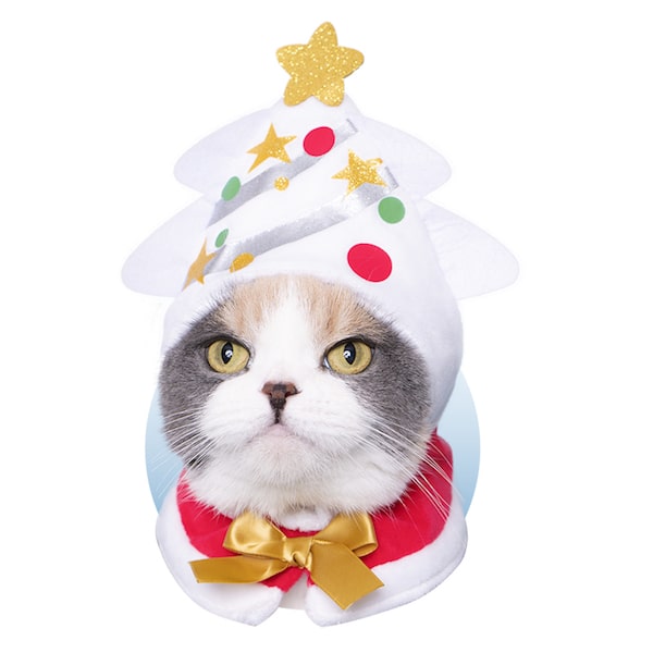Cute, cute cat Christmas-chan ~White Christmas~ Tree