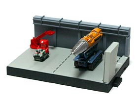 Konami SF Carlton The Pod Vehicles 2 Thunderbirds Thunderizer & The Mole Model