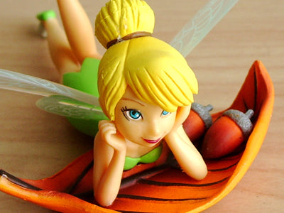 Disney Tinker Bell Friend Figure: TinkerBell with Leaf, Peter Pan F-Toys