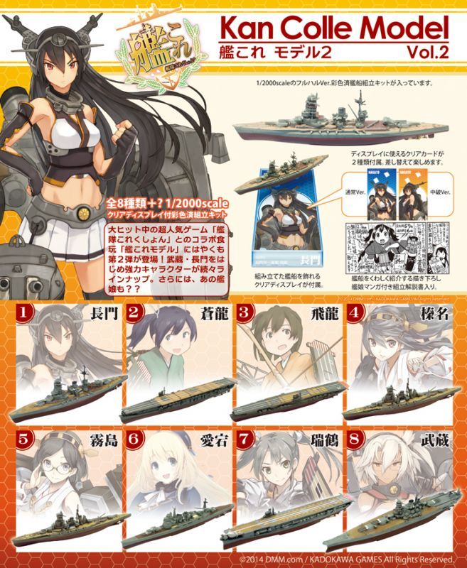 1/2000 KanColle Model Vol. 2 #8 Yamato-class Battleship No. 2: Musashi