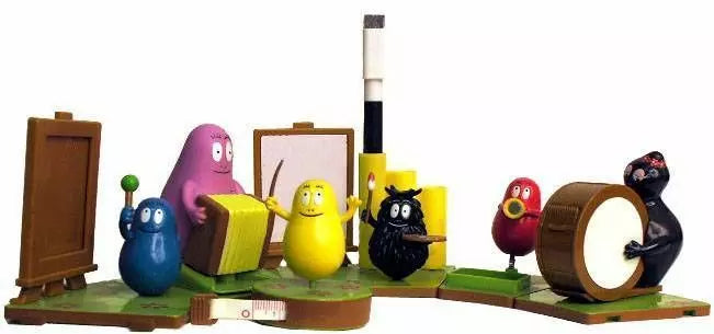 Barbapapa - Furuta Vintage Item 2000 - Desk accessory Set of 6 - Uopened