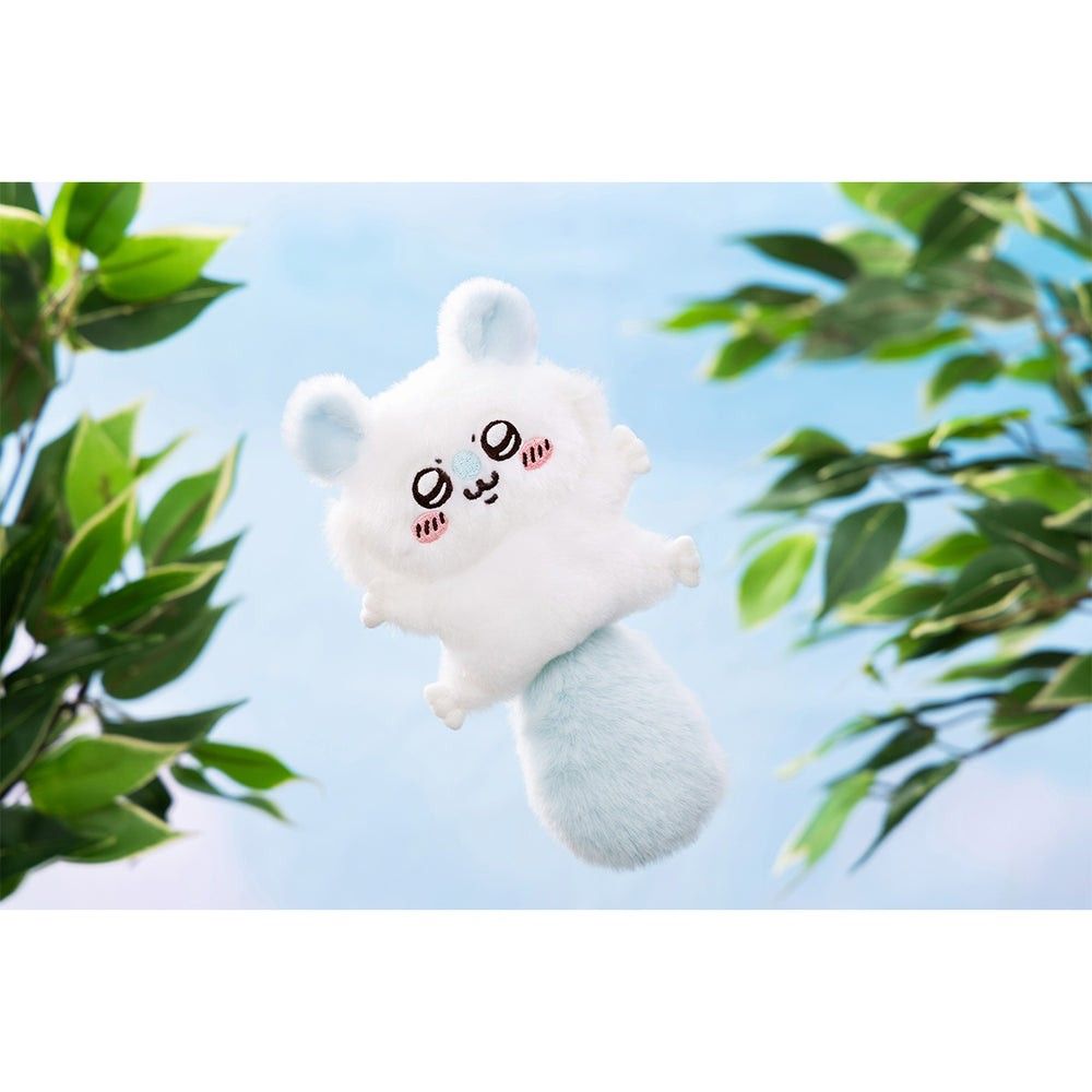 Chiikawa Flying Momonga Mascot Plush Keychain Cute Fluffy Chikawa Nagano Japan