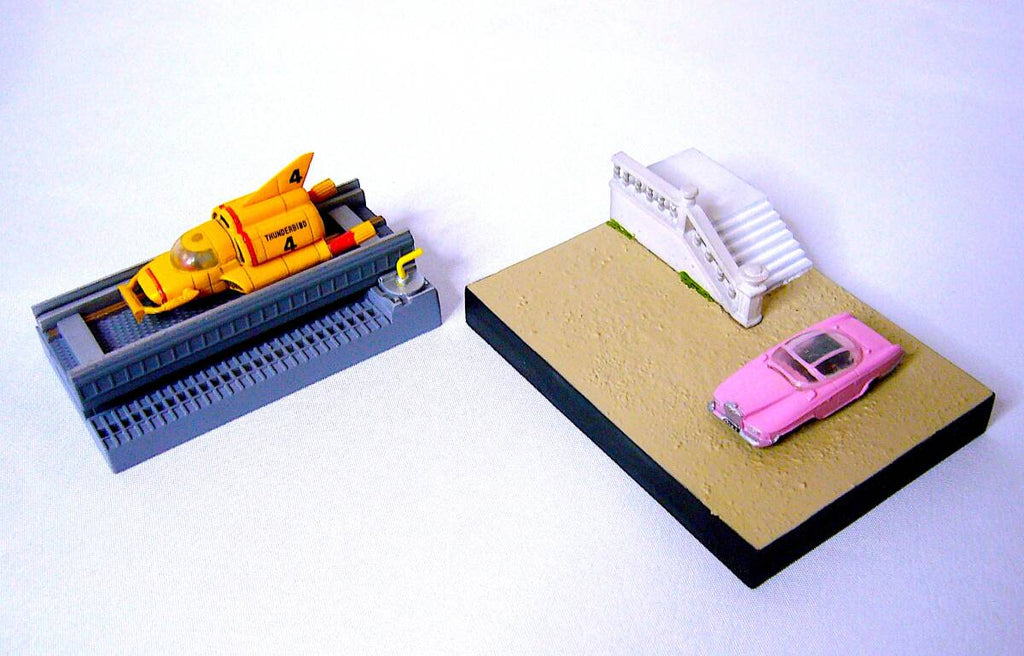 Konami Thunderbirds pod vehicles - TB4 FAB1 diorama shapon new 55 go