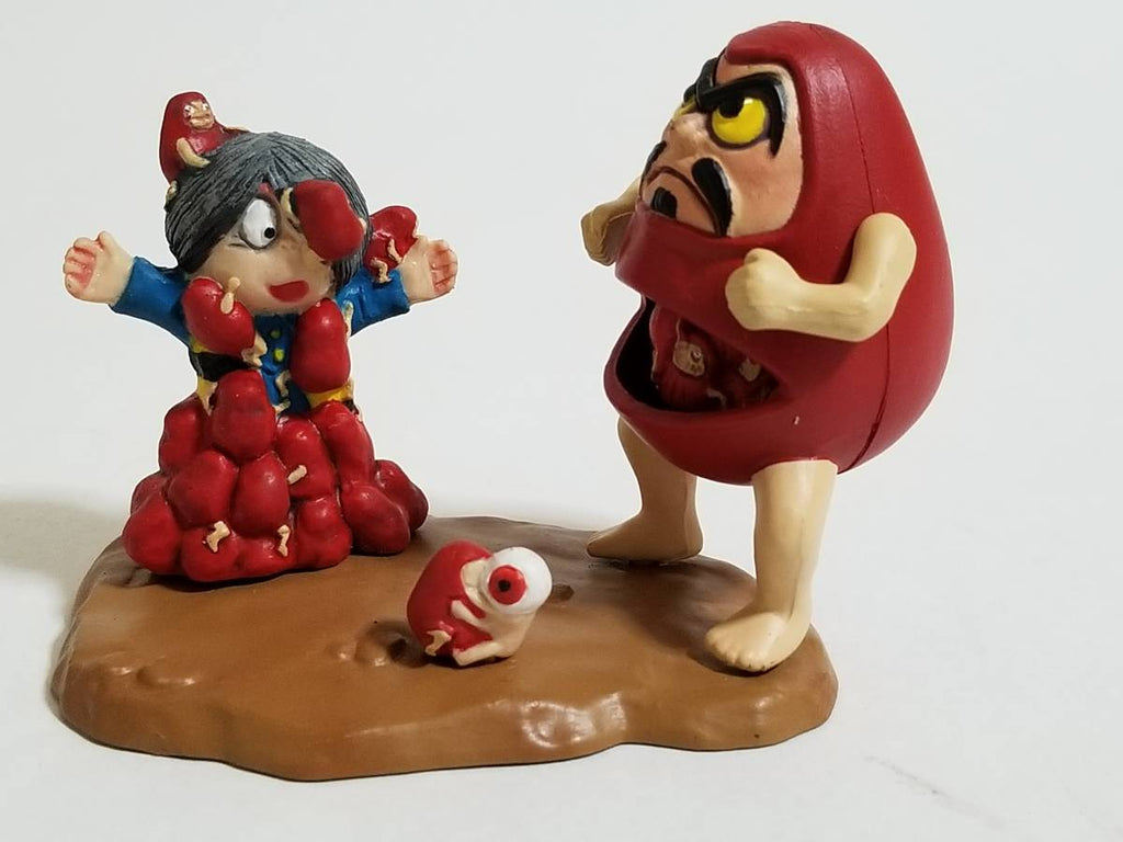 GeGeGe no Kitaro Yokai Encyclopedia Figure: Kitaro vs Daruma, 2002, Kabaya Uopened(New in bag)