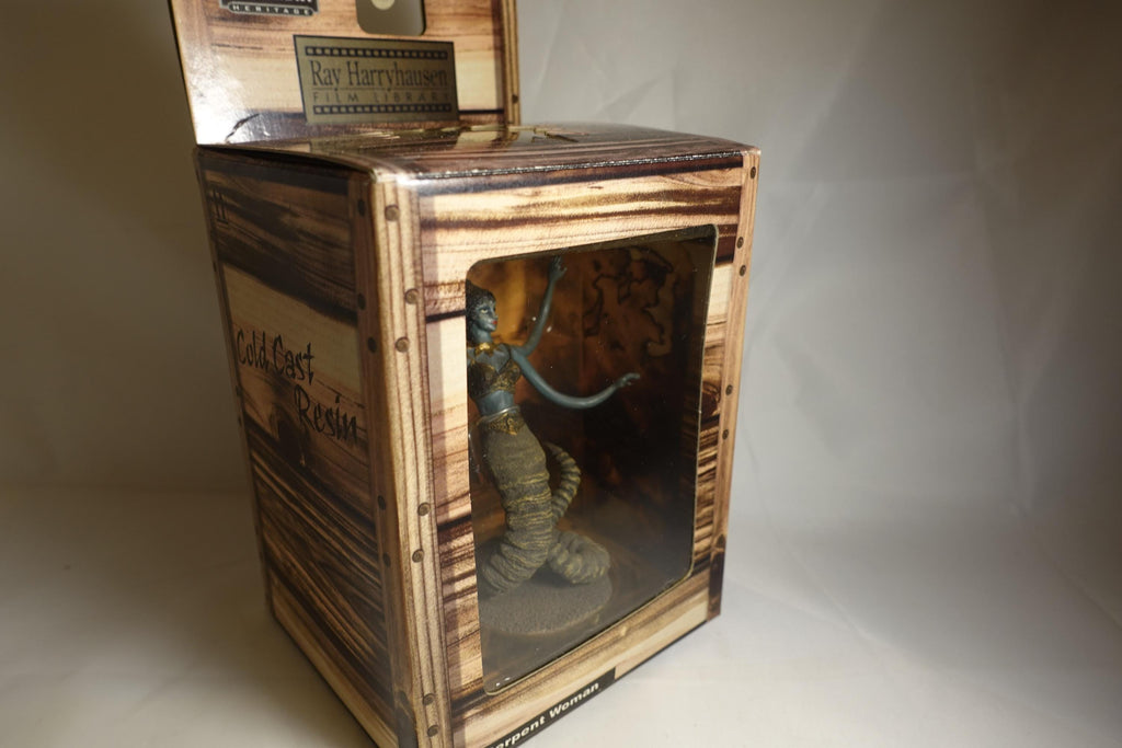 Ray Harryhausen Film library Collection Serpent Woman Cold Cast Resin Figure X-plus