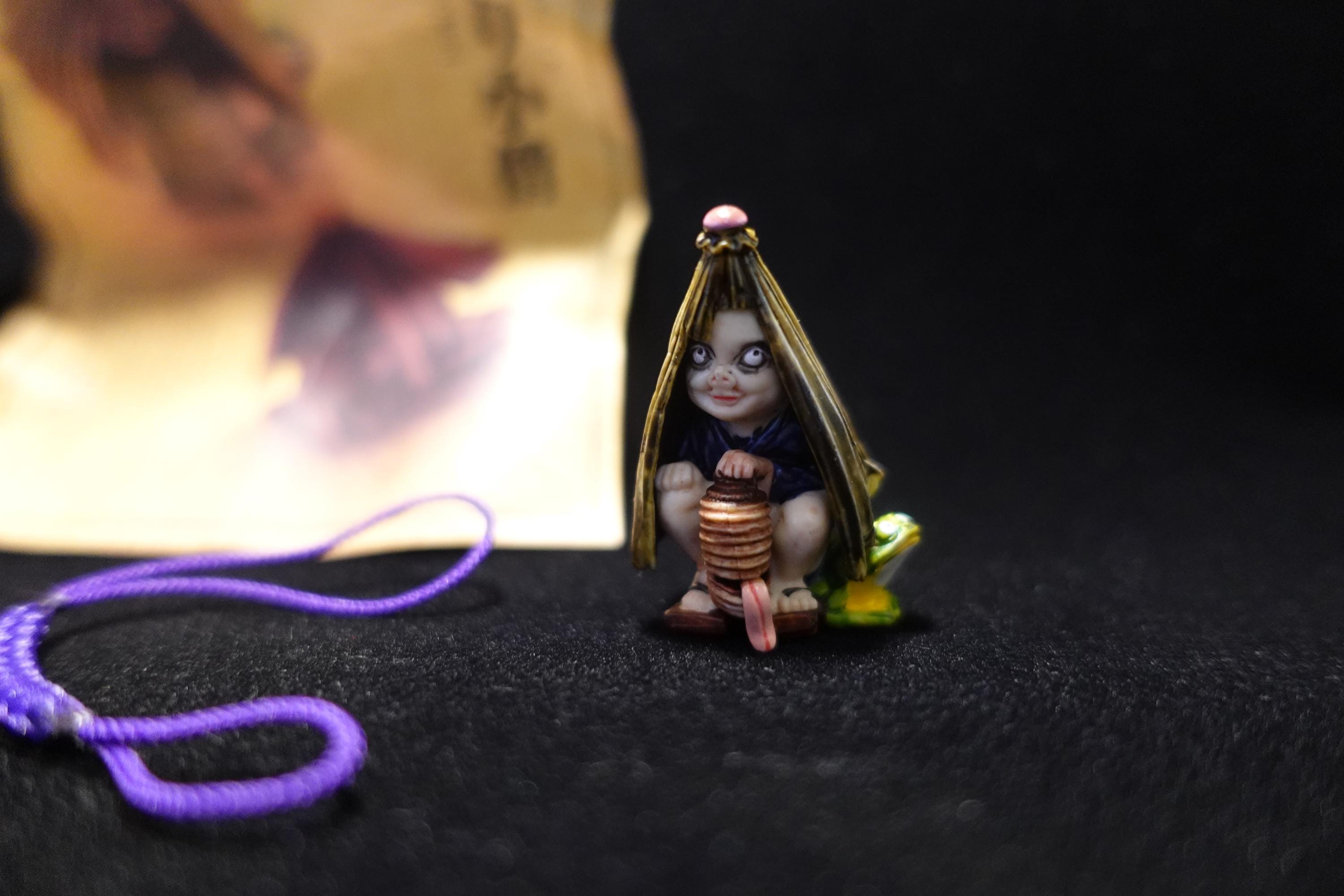 Japanese Yokai Amefuri kozō Mini Mascot Figure Kaiyodo