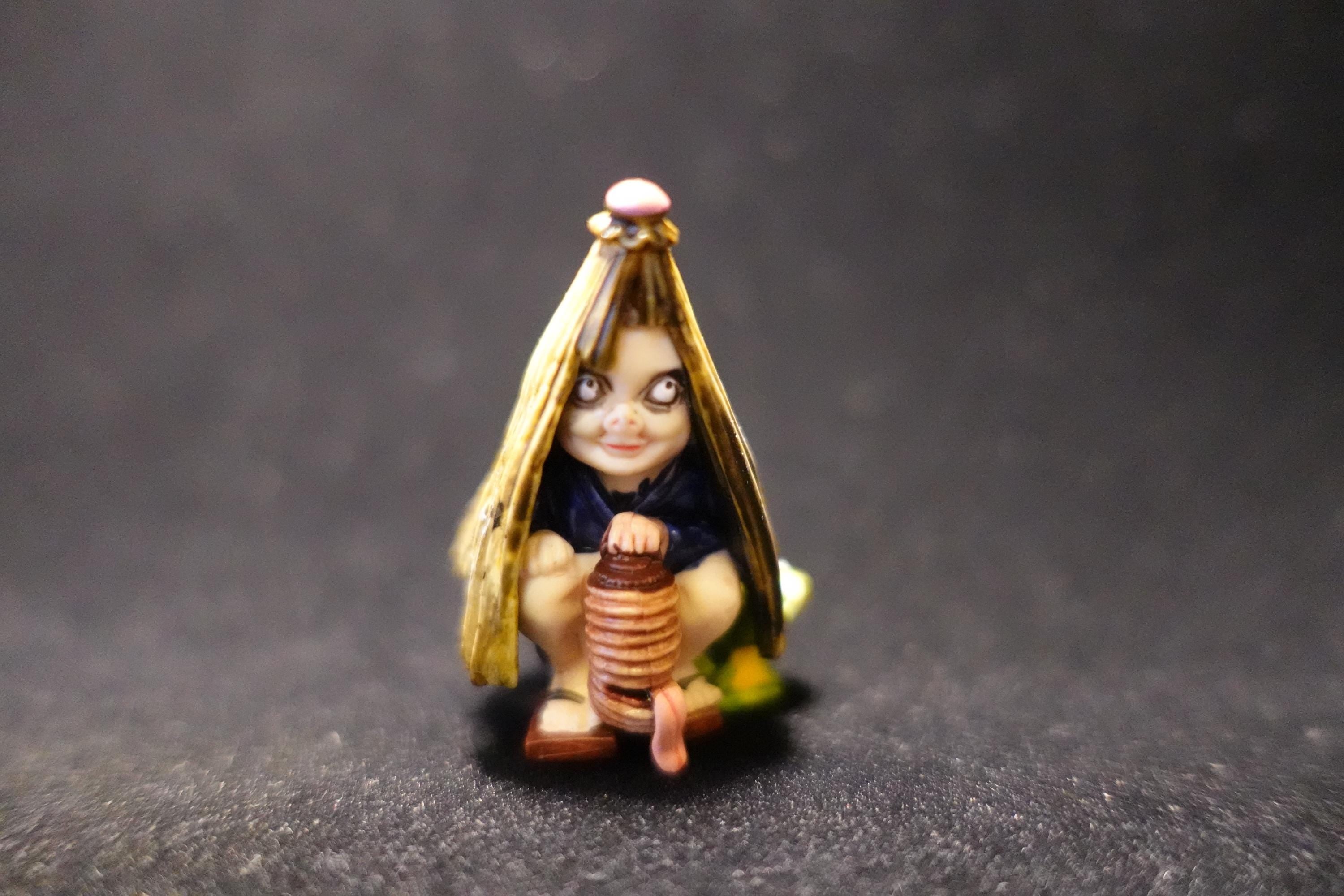 Japanese Yokai Amefuri kozō Mini Mascot Figure Kaiyodo