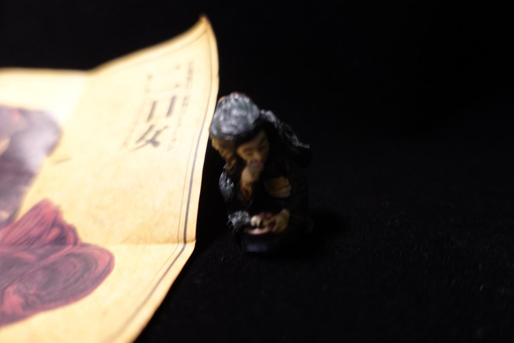 Japanese Yokai Two Mouth Woman (Futuchi Onna) Mini Mascot Figure Kaiyodo