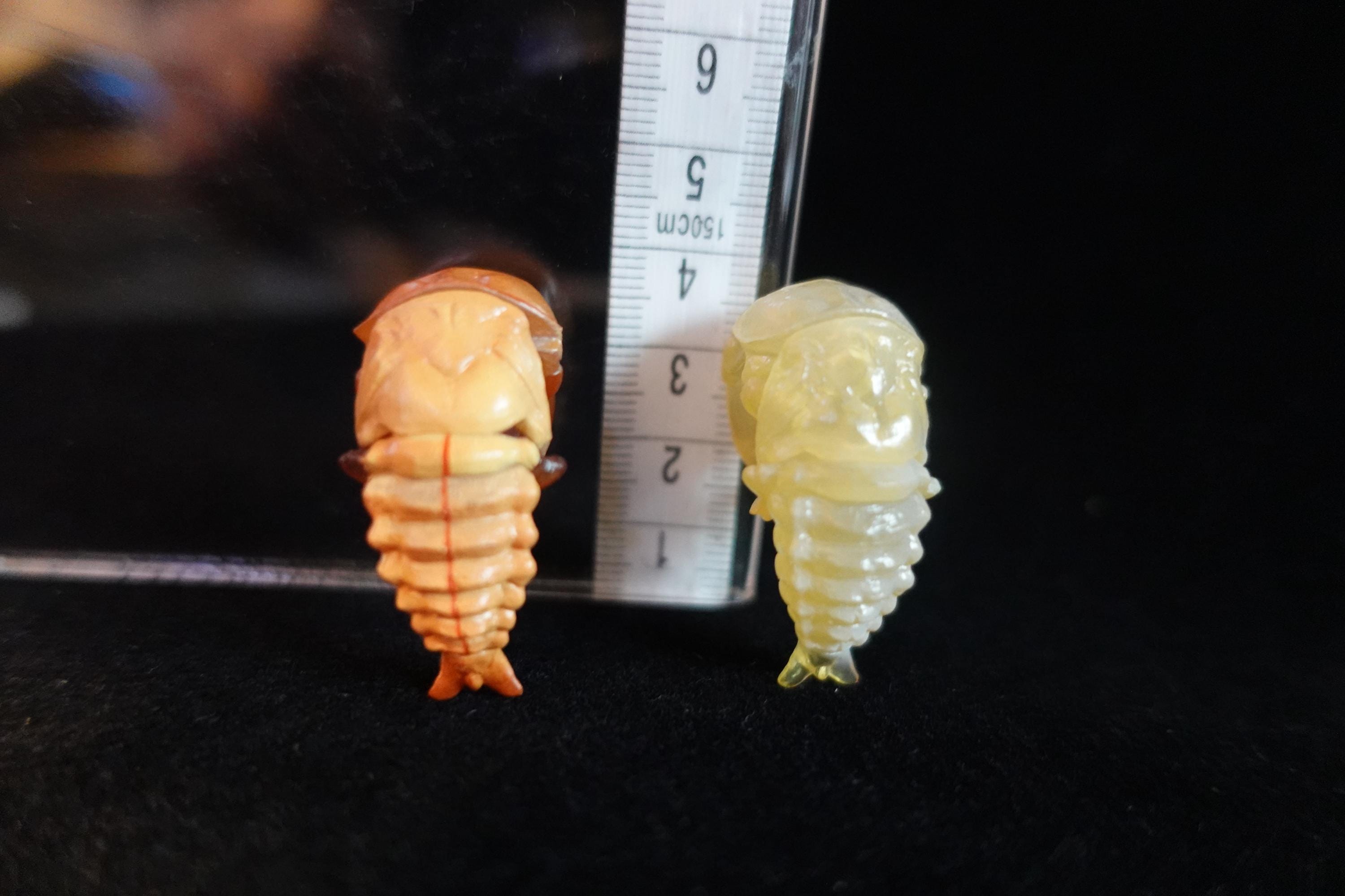 Kaiyodo ChocoQ Animatales Series 7 SP Insect Beetle Pupa Larva A, B (2pcs)