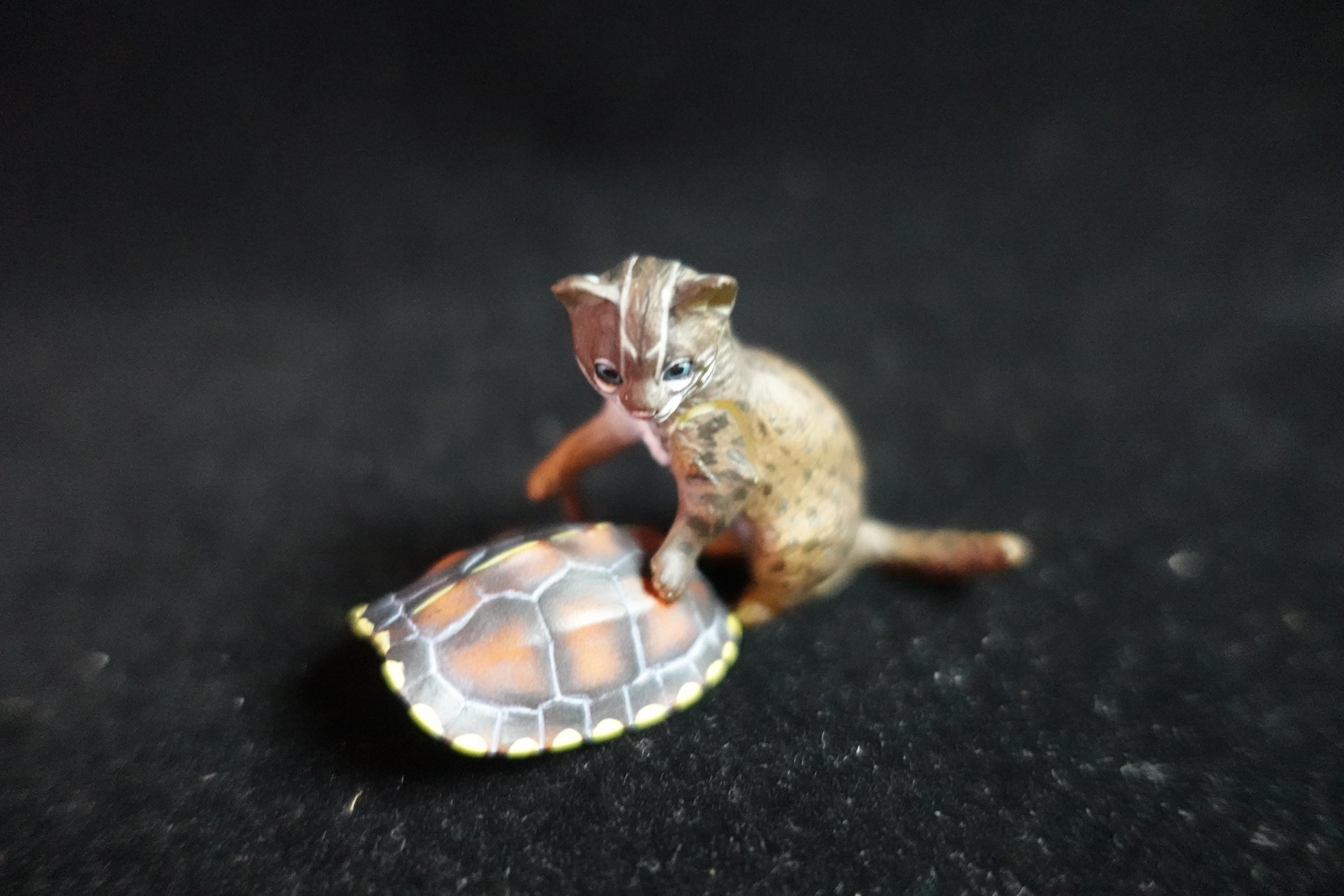 Kaiyodo ChocoQ Animatales Series 8 Baby Iriomote wildcat Cat