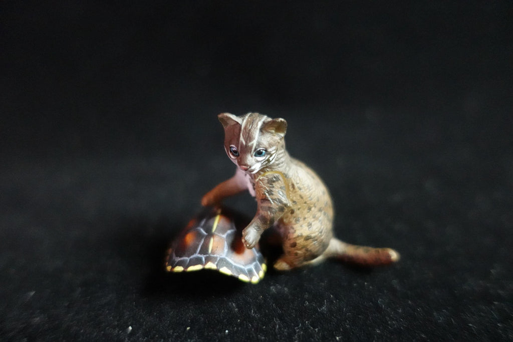 Kaiyodo ChocoQ Animatales Series 8 Baby Iriomote wildcat Cat