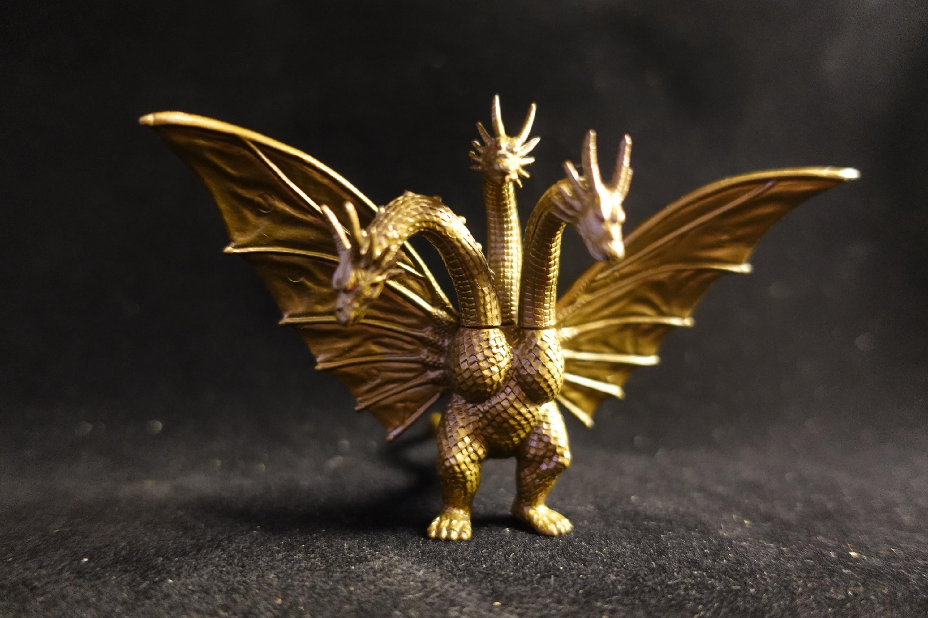Godzilla x Gamera x Mothra Toho 1994 King Ghidorah Kaiju Bandai HG Series Ex