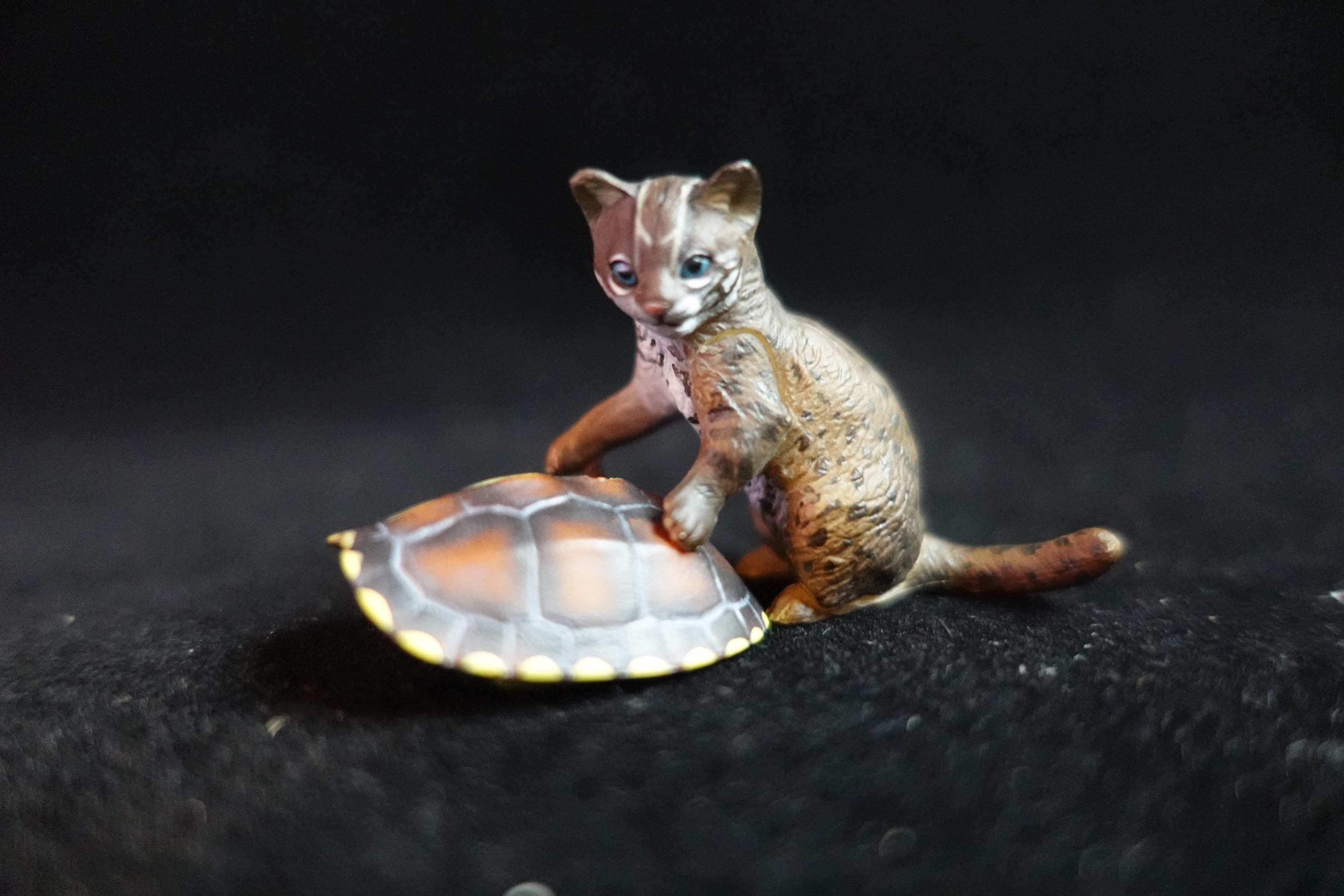 Kaiyodo ChocoQ Animatales Series 8 Baby Iriomote wildcat Cat