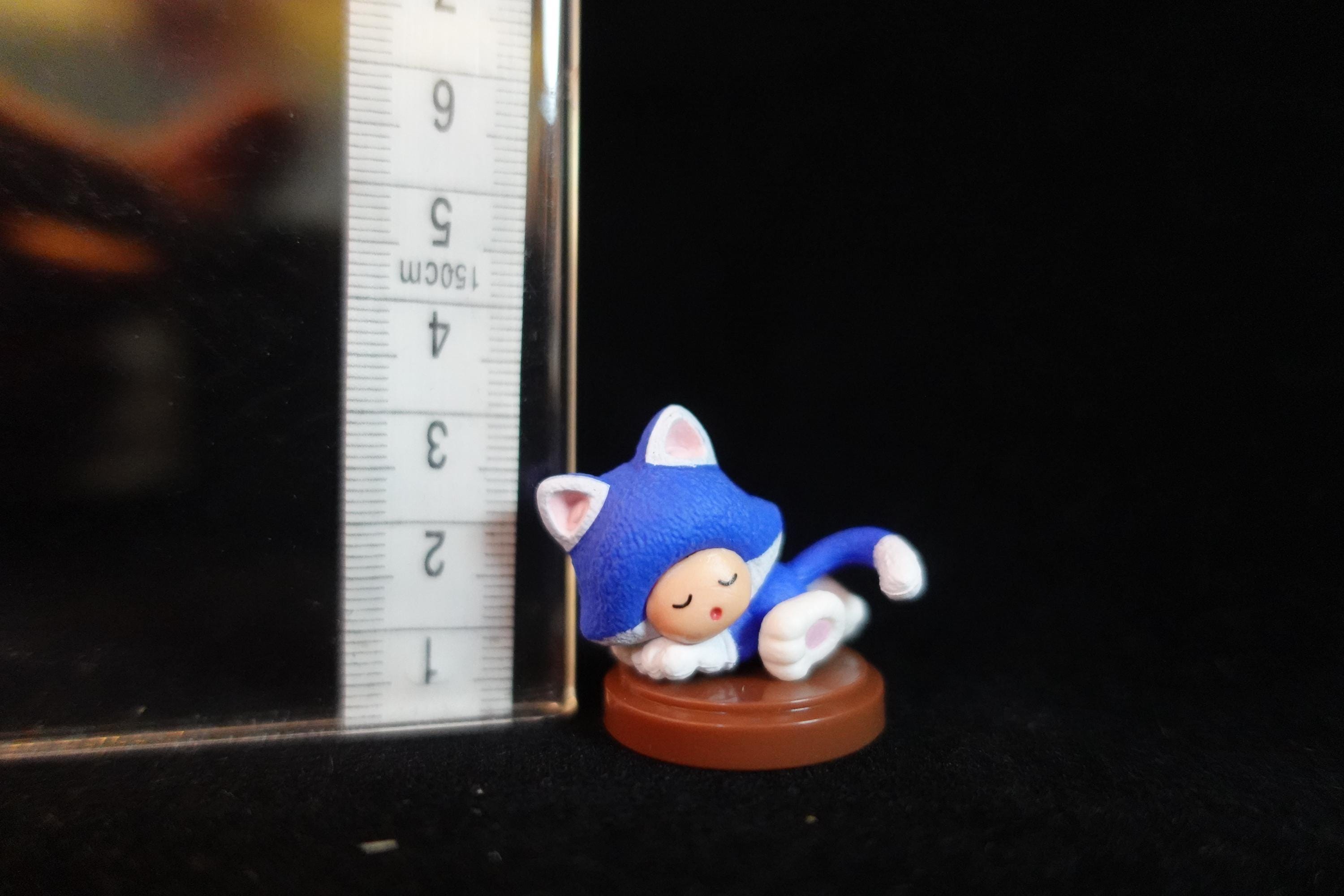 Super Mario 3D World + Fury World Figure Blue Cat Toad Sleeping