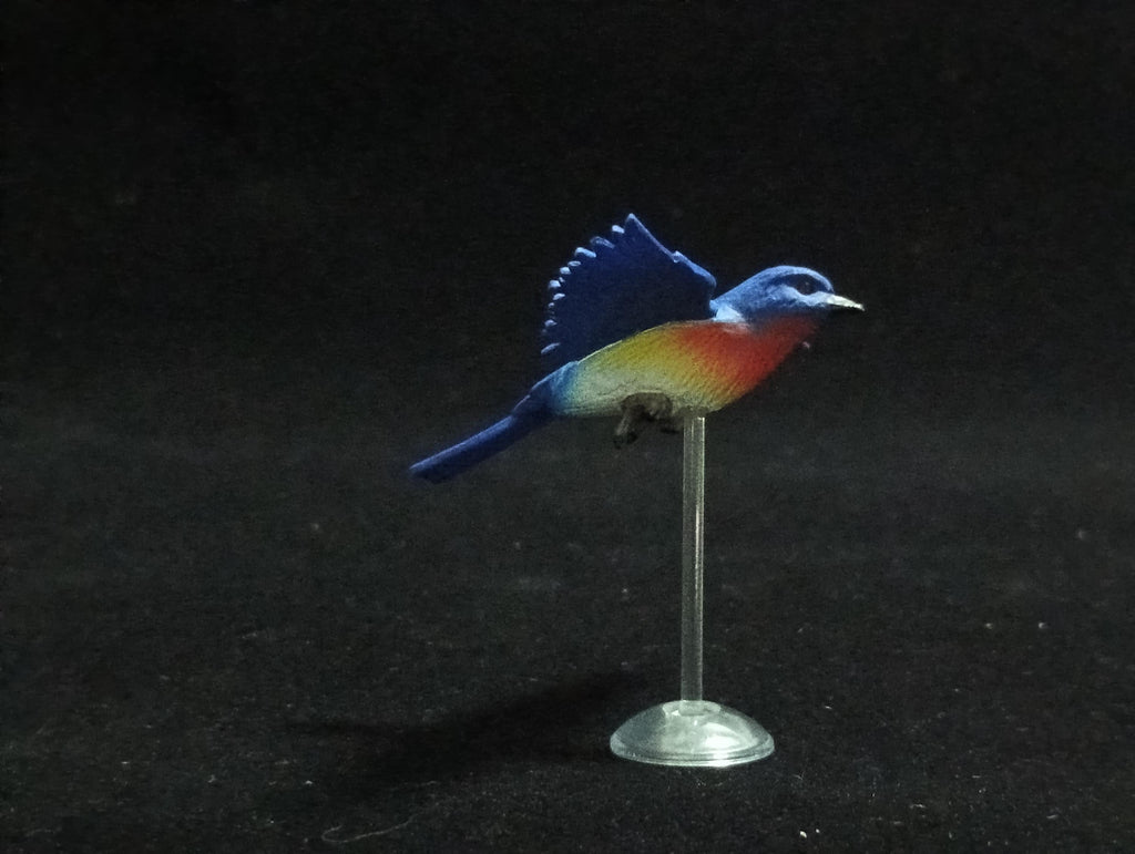 Miniature Eastern Thrush (Red-collared Bird) Figurine Kaiyodo